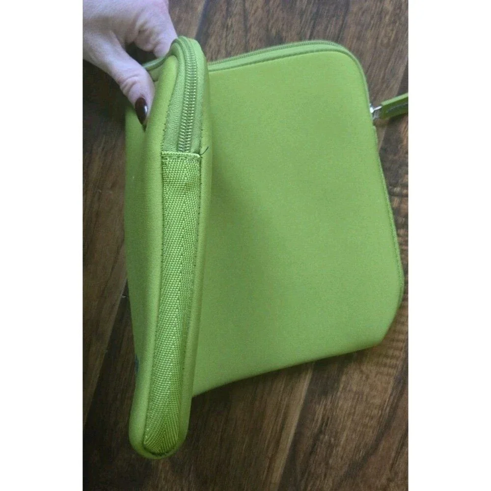Arvok Multi Size 11 11.6 12 Inch Laptop Sleeve Pocket Case Lime Green Full Zip